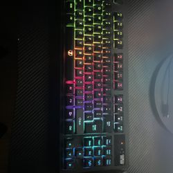 Wireless RGB keyboard With Mouse Included 