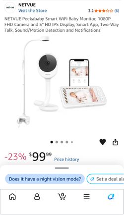 Smart WiFi baby monitor