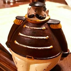 Vintage Cast Iron Toy Soldier Stocking Holder
