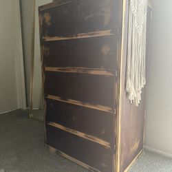 Two Crate & Barrel Asher 2-Drawer Nightstand Wood Brown