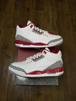 Jordan 3 Cardinal Red Size 8