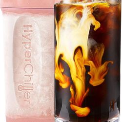 HyperChiller HC2RG Patented Iced Coffee/Beverage Cooler, NEW, IMPROVED,STRONGER AND MORE DURABLE! Ready in One Minute, Reusable for Iced Tea, Wine, Sp