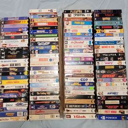 VHS TAPES Movies Collection (1970s,80s,90s, early 2000s) Over 100 Movies
