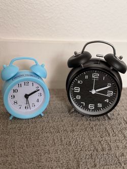 Twin Bell Alarm Clocks Set of 2