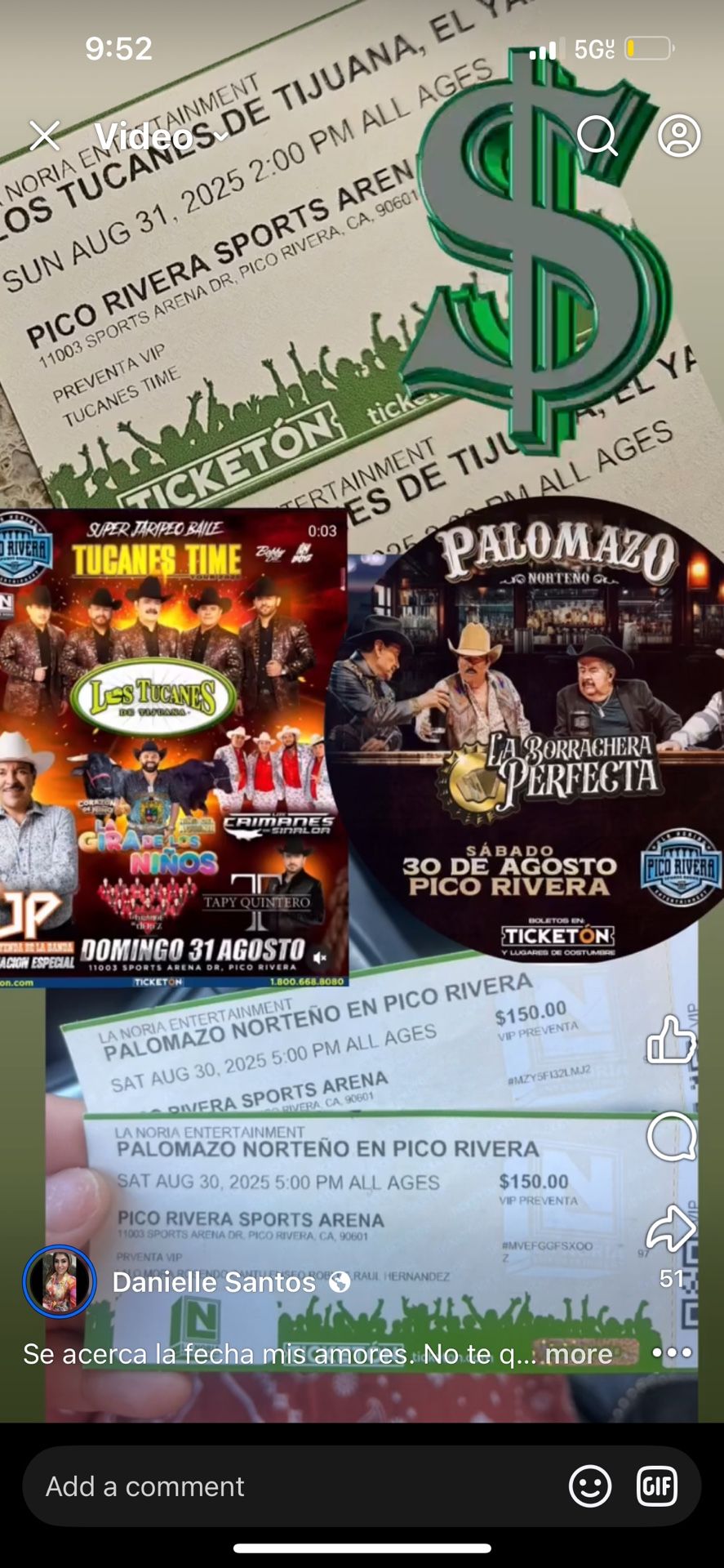 Boletos VIP