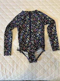 Toddler Girls Floral Rash guard Bathing Suit