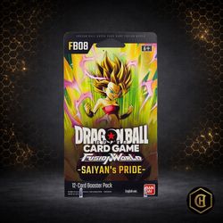Authentic Dragon Ball Super Card Game: Fusion World – Saiyan’s Pride Booster Pack (FB08)