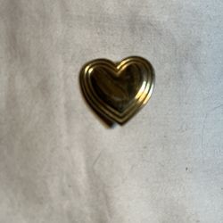 The Variety Club Gold Tone Heart Brooch