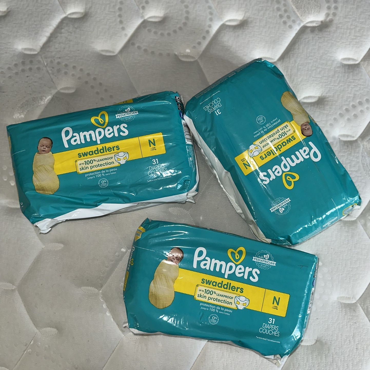 NEW Pampers Swaddlers Active Baby Diapers 3 Pack