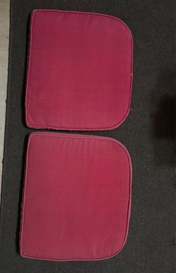 Red seat cushions