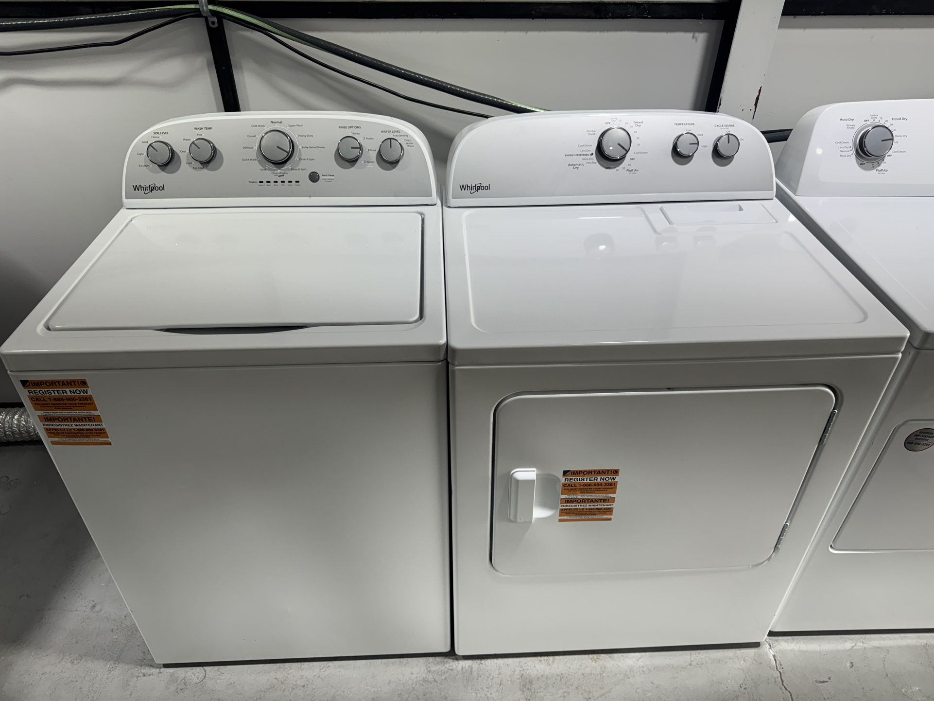 New Washer And Dryer Set