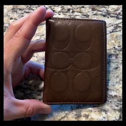 Coach Brown Leather Wallet 