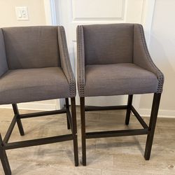 Gray counter stools