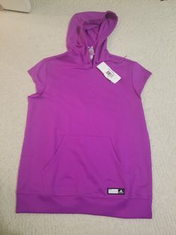 NWT Adidas Purple Sleveless Hoodie
