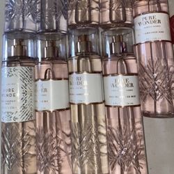 5 (FIVE) PURE WONDER 8oz Fine Fragrance MIST Bath and & Body Works