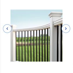 Black Aluminum Round Deck Baluster/ Post By Trex 