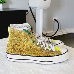 New Converse All Star Chuck Taylor Glillter Men's Women’s Different Sizes Available 