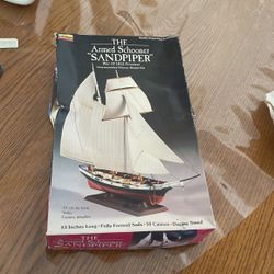 The Armed Schooner Sandpiper Model Boat 