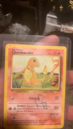 Charmander Pokémon Card Base Set 46/102