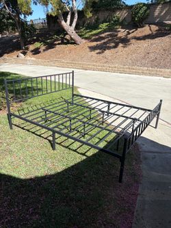 Bed frame and Cal King mattress