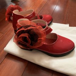Girls Red Shoes 