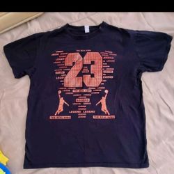 Vintage Rare Jordan 23 Black T-shirt Size XL TOP APPAREL Los Angeles 