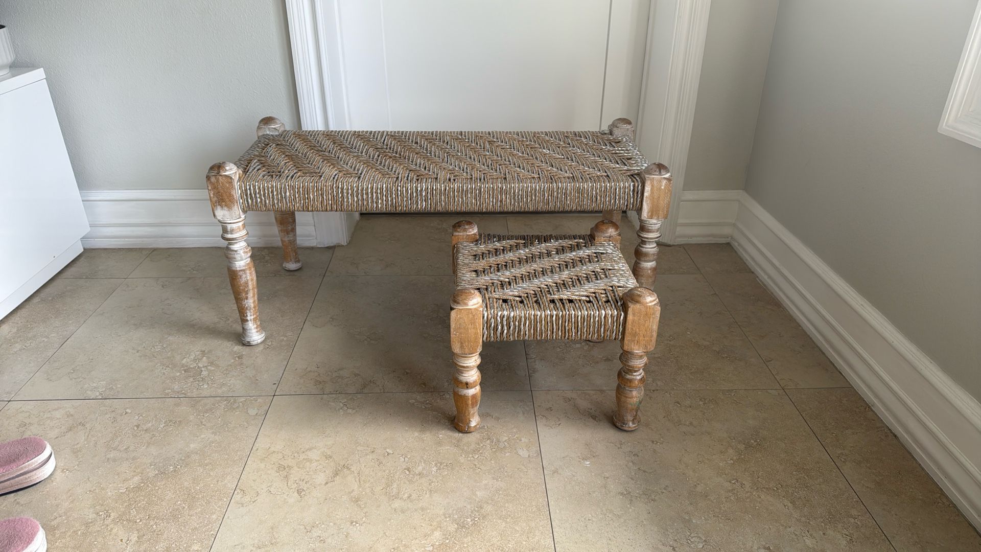 Nesting Rattan Tables