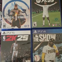 Ps5 Games And 1 Ps4 