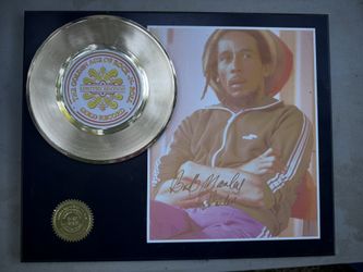 Bob Marley Gold Record Plaque