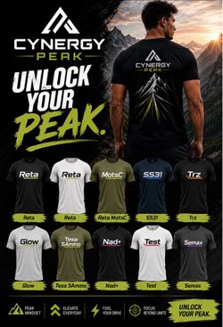 Reta Cynergy Peak Peptides shirts