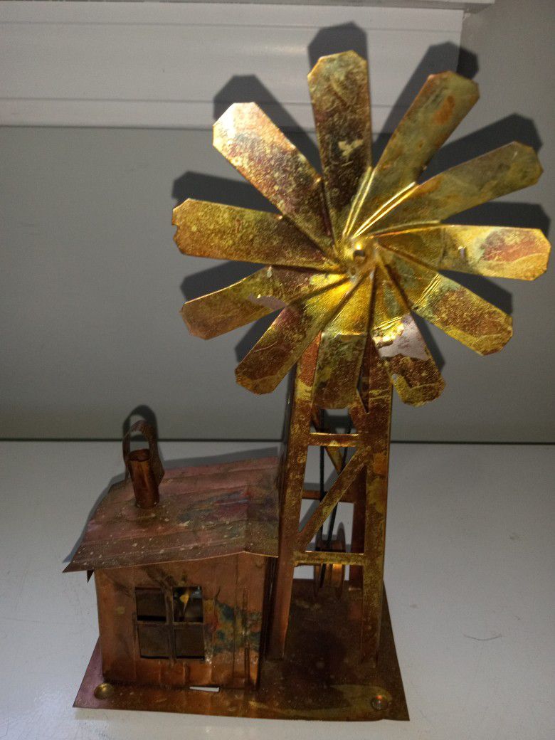 Copper Music Box Windmill Music Box 