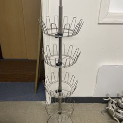 Metal Spinning Shoe Rack 