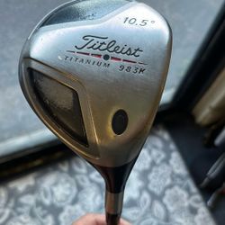 Used RH Titleist 10.5 titanium driver, good condition, ready for play,