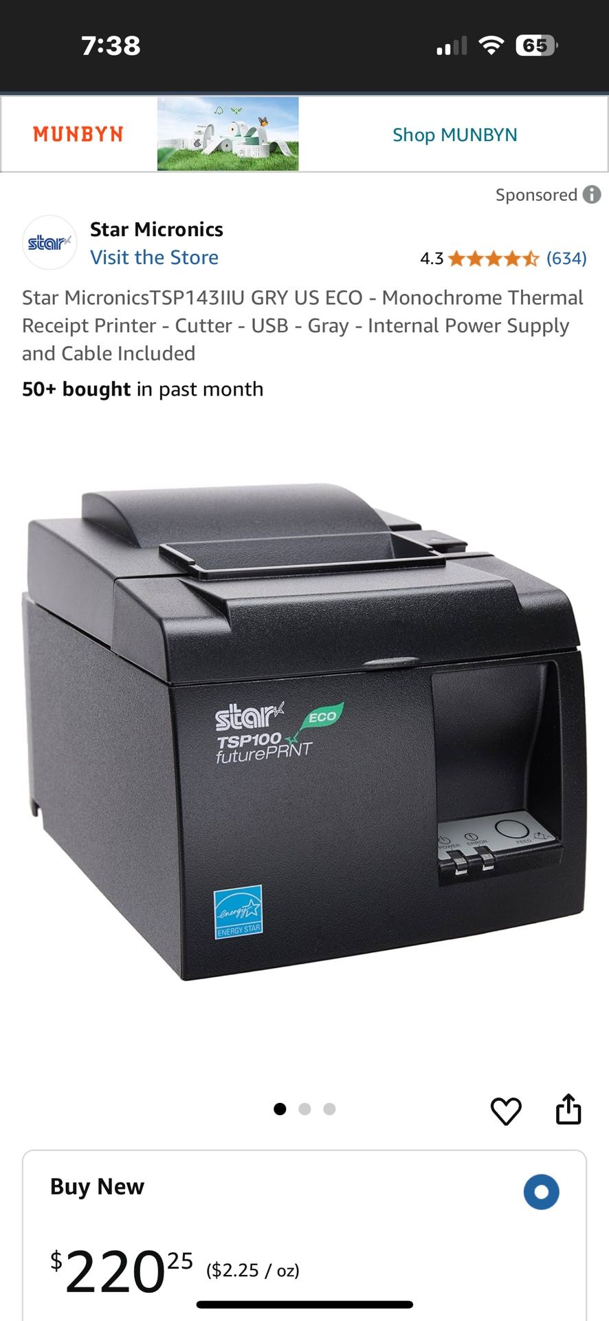 Receipt Printer - Star TSP143