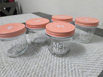 Melo Melo Glass Jars with Lids – Set of 5