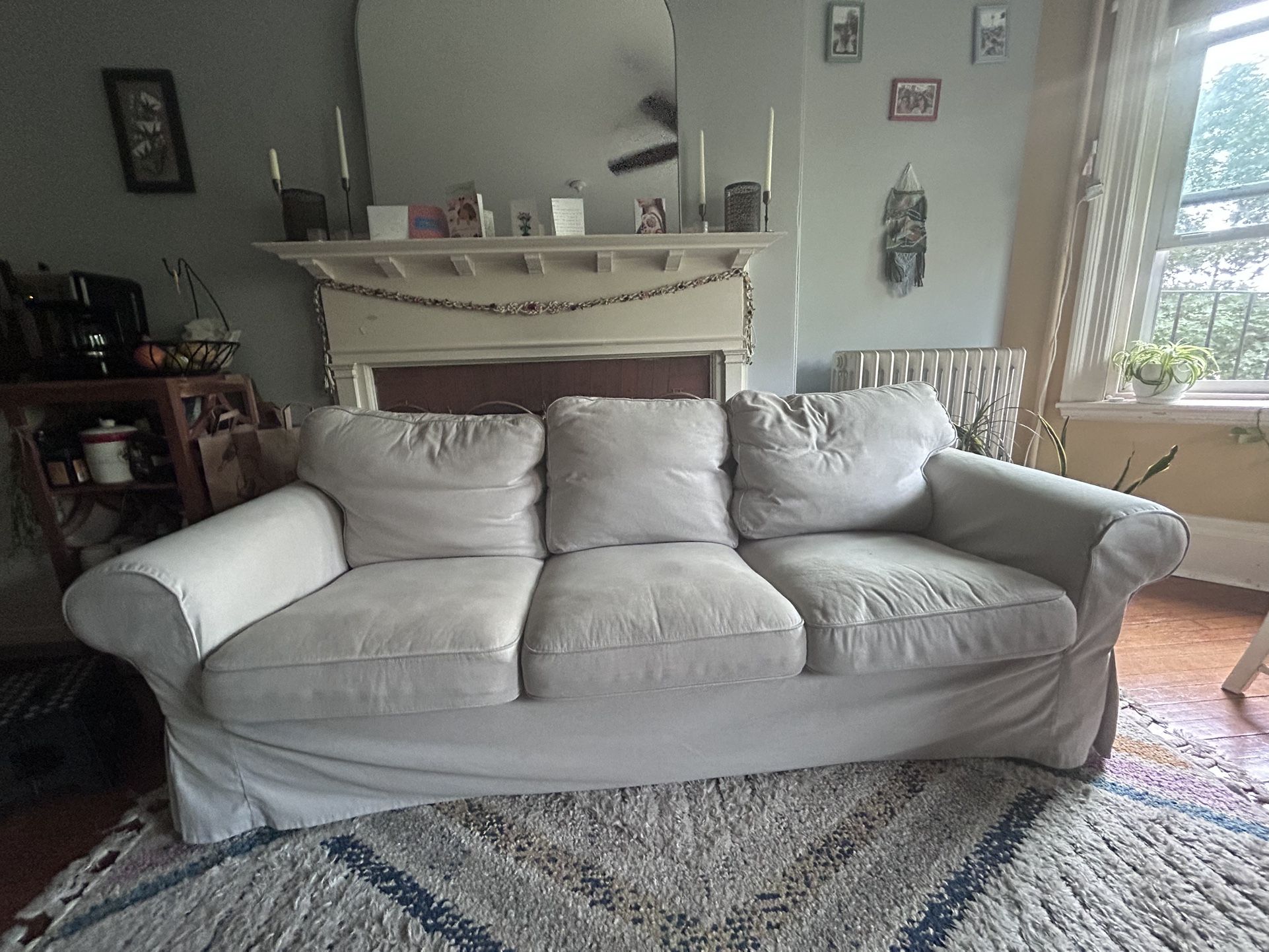 beige ikea couch
