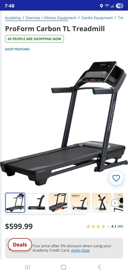 Treadmill Pro from Carbon TL