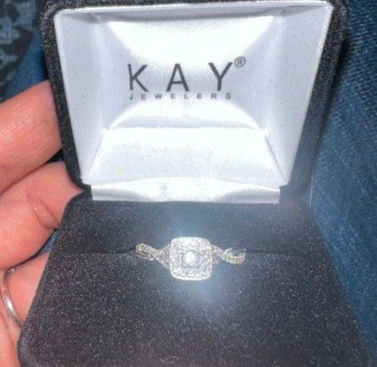 White Gold Diamond Engagement Ring