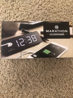 Marathon clock black