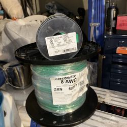 8 And 10 Gauge Green Copper Wire 