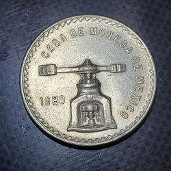 Collectible mexico silver coin