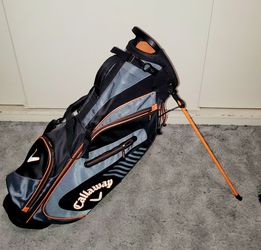 Callaway Junior Stand Golf Bag Gray/Black/Orange – Excellent Condition