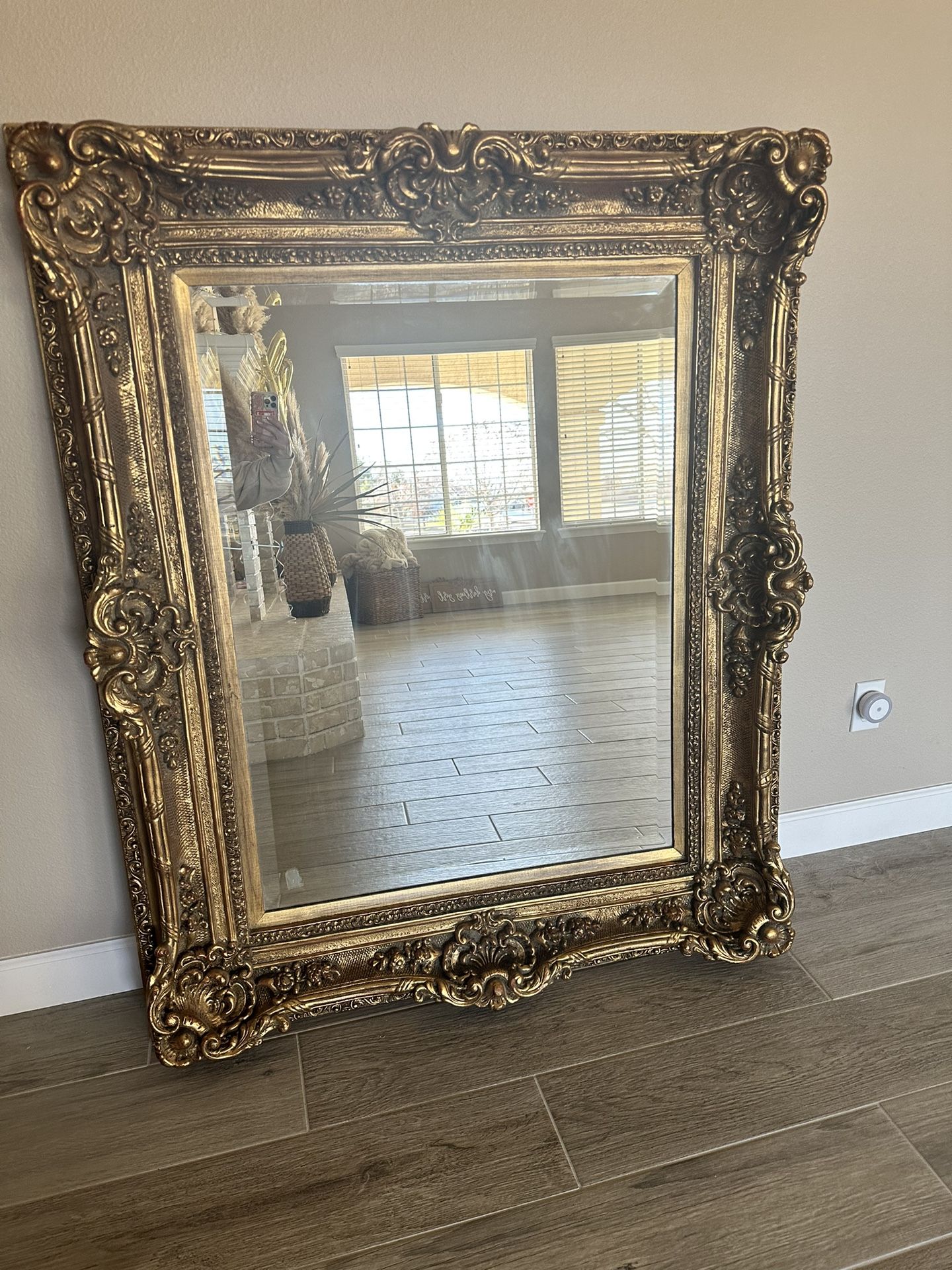 Gorgeous Large Gold Mirror
