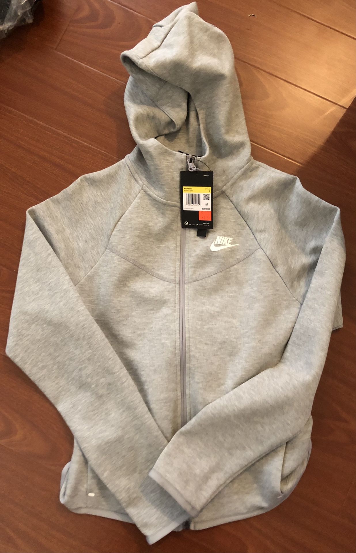 Nike Tech Fleece Grey Jacket Womens Size Small