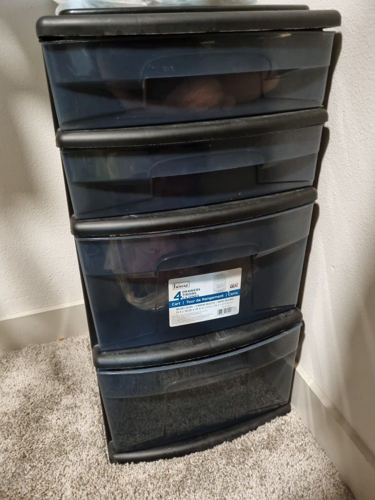 4-Drawer Plastic Organizer