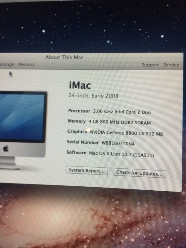 Mac 4gb 500 hard drive clear new