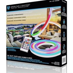 🌆 $20 Brand New In Box American Lighting Color Changing Neon Flex Light with Remote Control 16.4 Foot