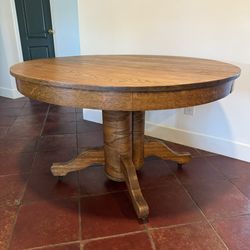 Antique Oak Oval Table