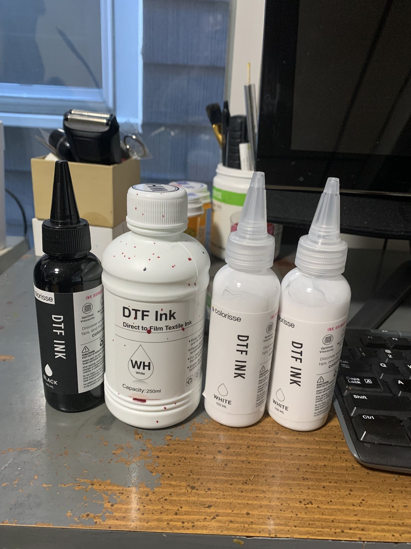 DTF Ink White  & Black Color 