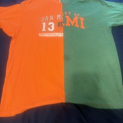 Vintage handmade custom UM Miami Dolphins women’s shirt